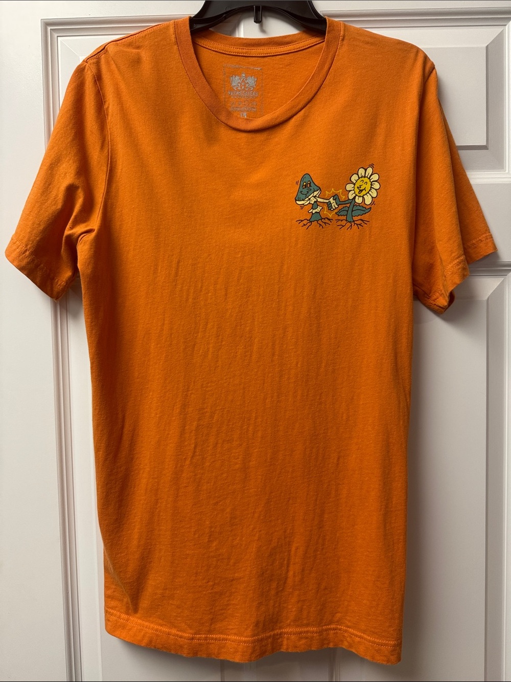 Rhymesayers Atmosphere - Orange Graphic T-Shirt with Sun Flower Print -  Lg